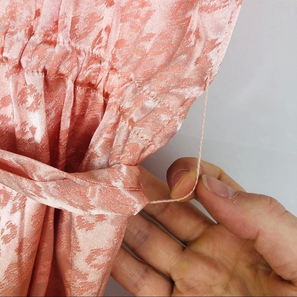 Joie NWT pink satin leopard mini belted dress S - Picture 10 of 13